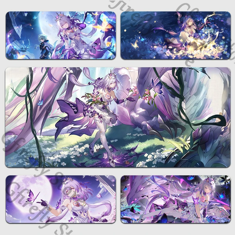 

Honkai: Star Rail Keyboard Pad Mat Anime Mouse Pads Castorice Cartoon Extra-large Waterproof Thickened Cosplay Computer Decor
