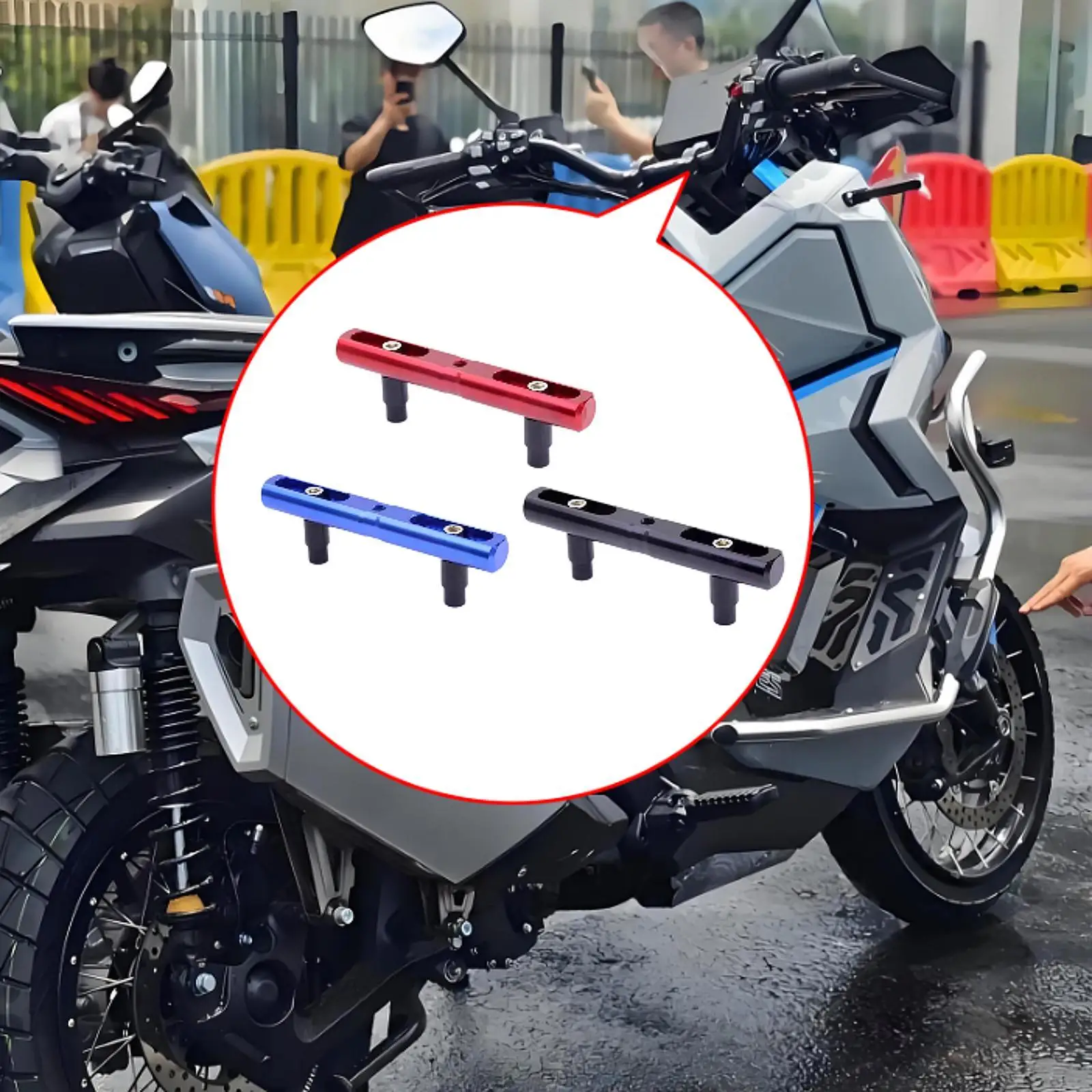 

Generic Motorcycle Handlebar Modified Multifunction Extension Bar Strong Sturdy