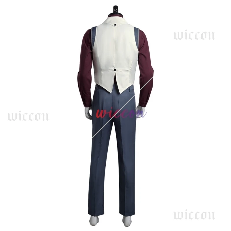 Arcane2 LOL Jayce Viktor Cosplay Costume Shirt Vest Pnats Wig Outfits Fantasia Men Boys Halloween Carnival Party Disguise Cloth