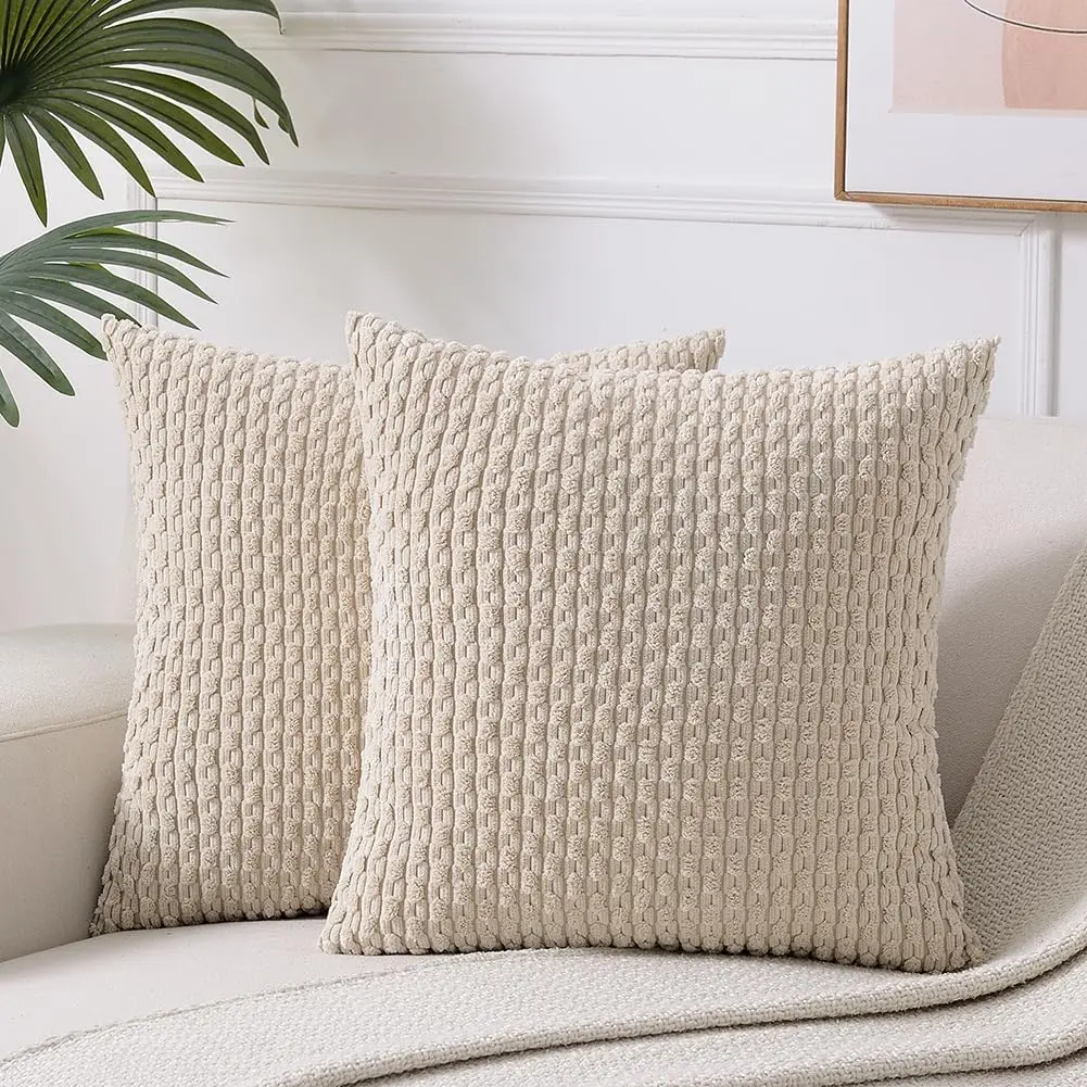1 piece corduroy pillow case, square rectangular cushion cover, home pillow, sofa decoration.