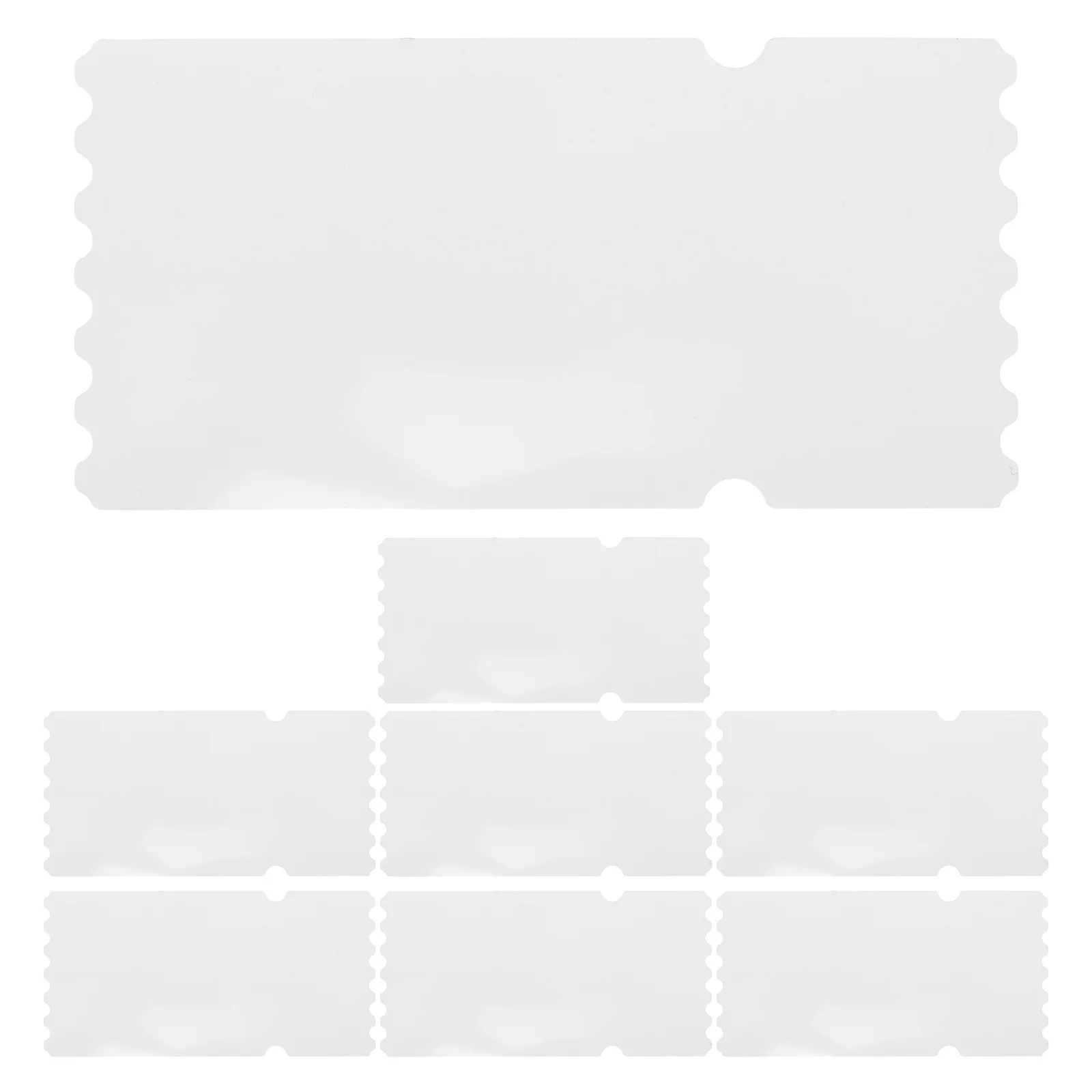 

8pcs Heat Transfer Ticket Blanks 14X7Cm White Pet Sublimation Sheets For Wedding Party Concert Waterproof Name Tag Craft Event