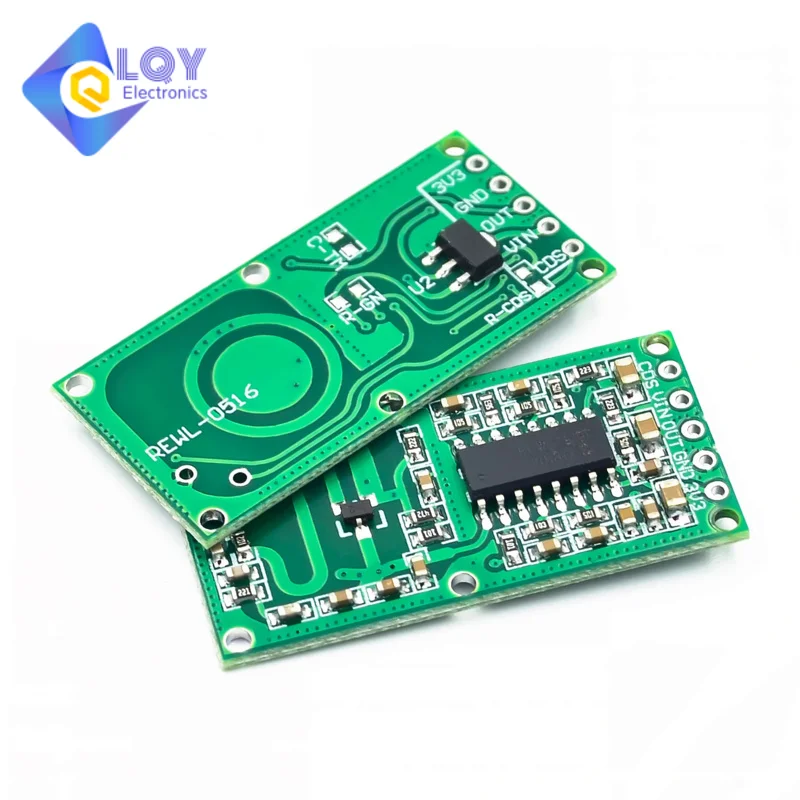 Módulo de sensor de radar de microondas RCWL-0516, interruptor de inducción de cuerpo humano, sensor inteligente