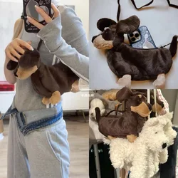 Ladies New Bag Plush Doll Dachshund Bag West Highland Puppy Doll Crossbody Bag Shoulder Funny Bag Doll Bag Bolsos De Mujer Moda