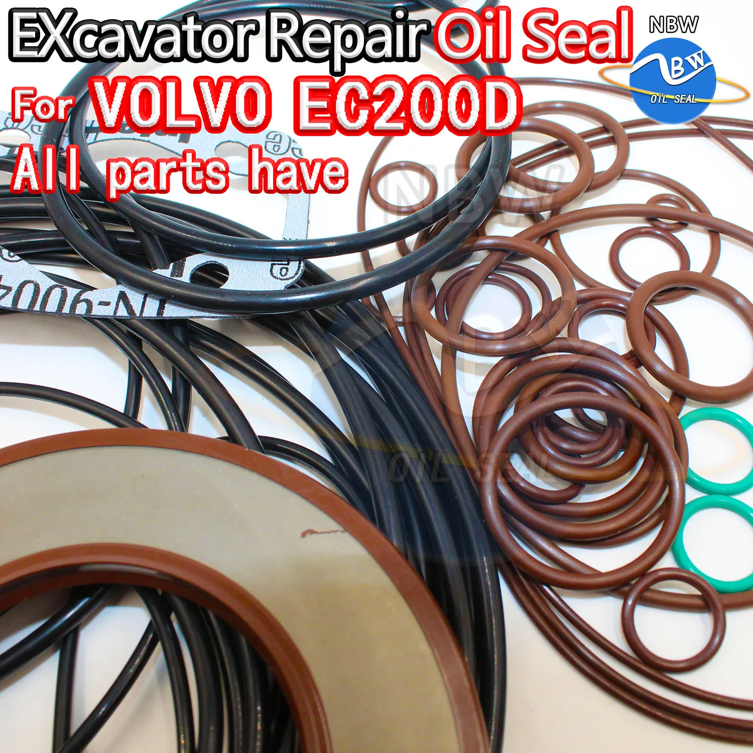 

For VOLVO EC200D Excavator Oil Seal Kit High Quality Repair VLE Hammer Construction Machinery Tool Control Pilot Valve Blade