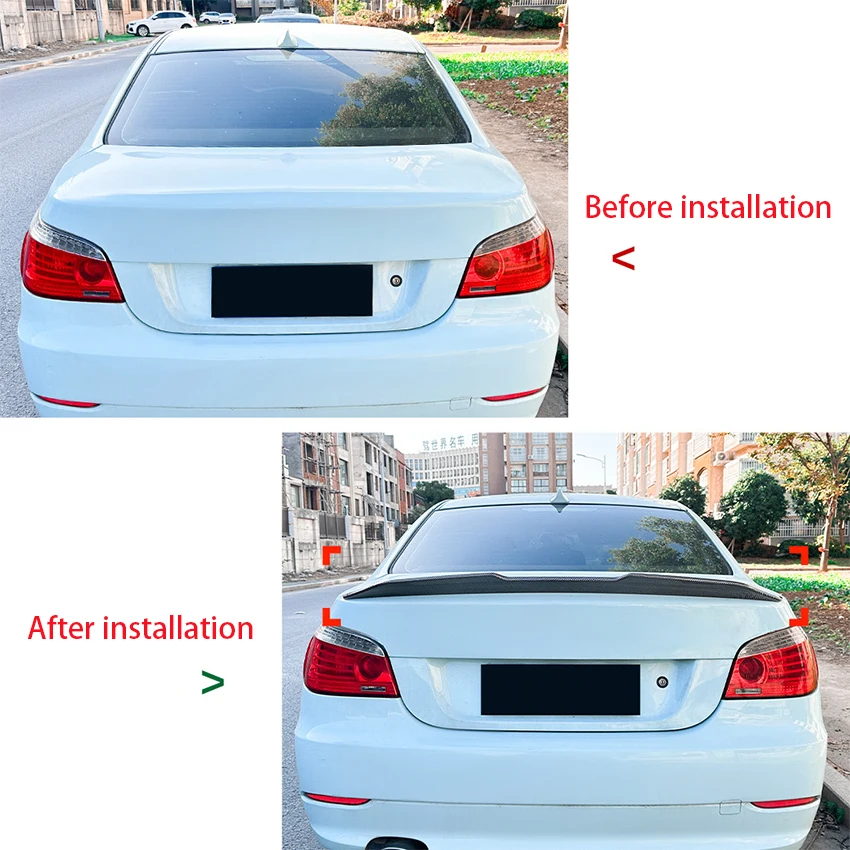 ل 2003 2004 2005 2006 2007 2008 2009 2010 BMW 5 Series E60 M5 الخلفية Bodykits الذيل ضبط PSM نمط الخلفي المفسد
