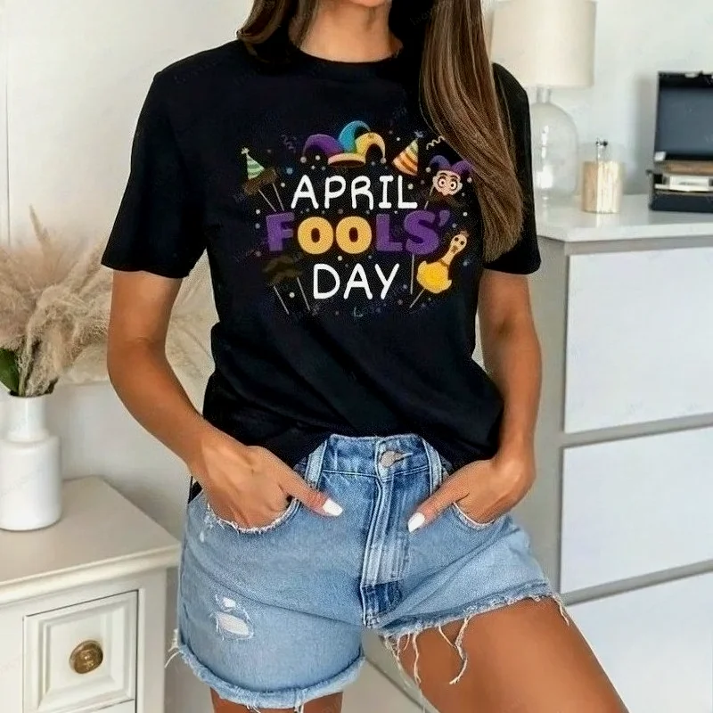 April Fools Day Prank Victim Survivor Women Tee Funny April 1st Joke Shirt Sarcastic Humor Graphic Top Office Party Prank Gift