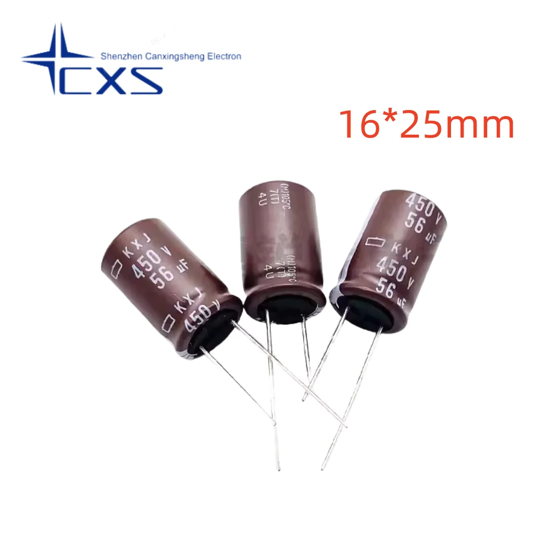 

10pcs 450V 56uF 16*25mm NCC Black Diamond 56UF450V 18*20mm series complete 105 degree electrolytic capacitors