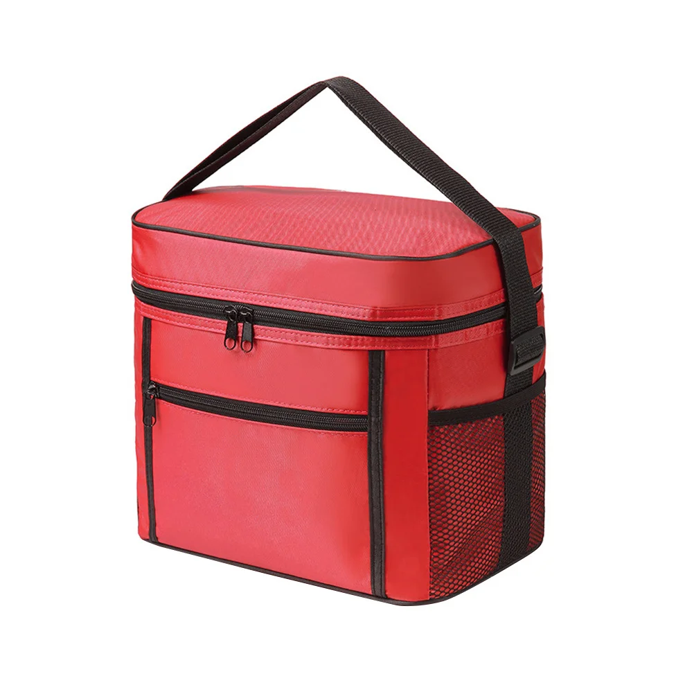 

Reusable Cooler Bag Lunch Tote Picnic Insulation Storage Bento Waterproof Portable Fine Texture Keep Food Fresh