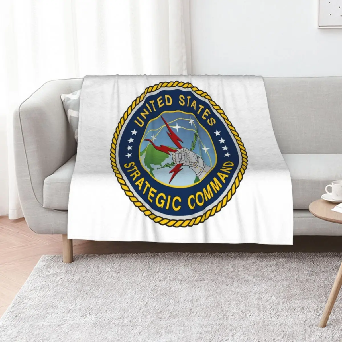 U S Strategic Command Throw Blanket Camping Shaggy Blankets For Baby warm for winter for winter Sofa Quilt Blankets