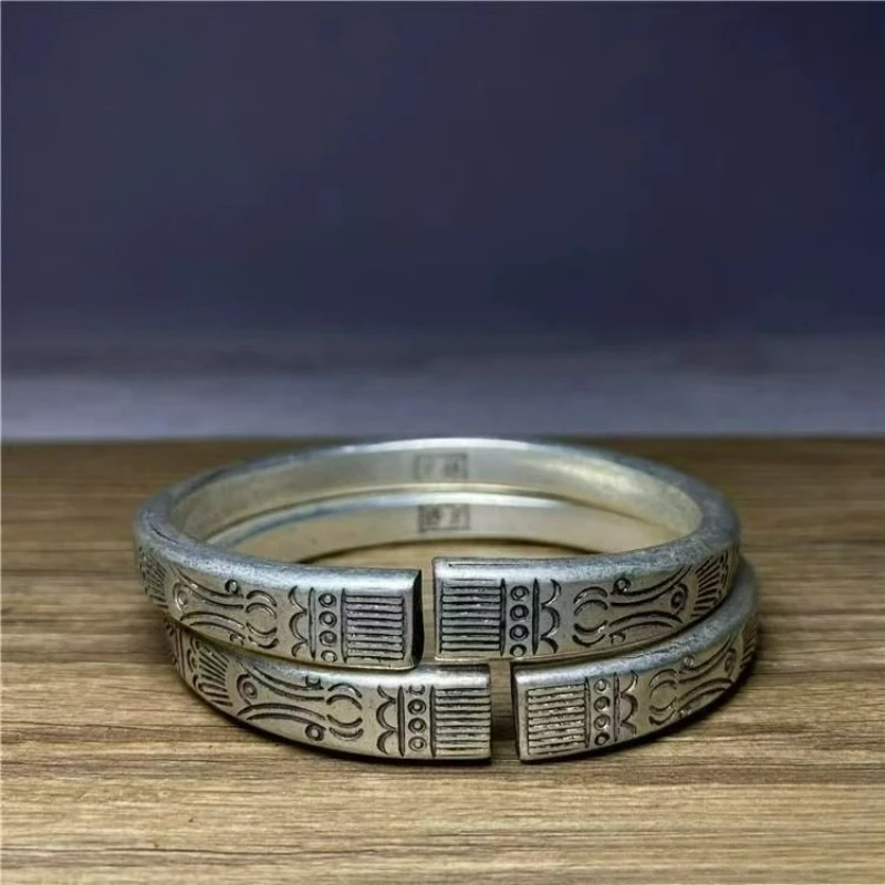 

Mai Chuang/тибетский серебряный браслет, модные браслеты, индивидуальные очаровательные ювелирные изделия, изысканный простой мужской и женский подарок для пары