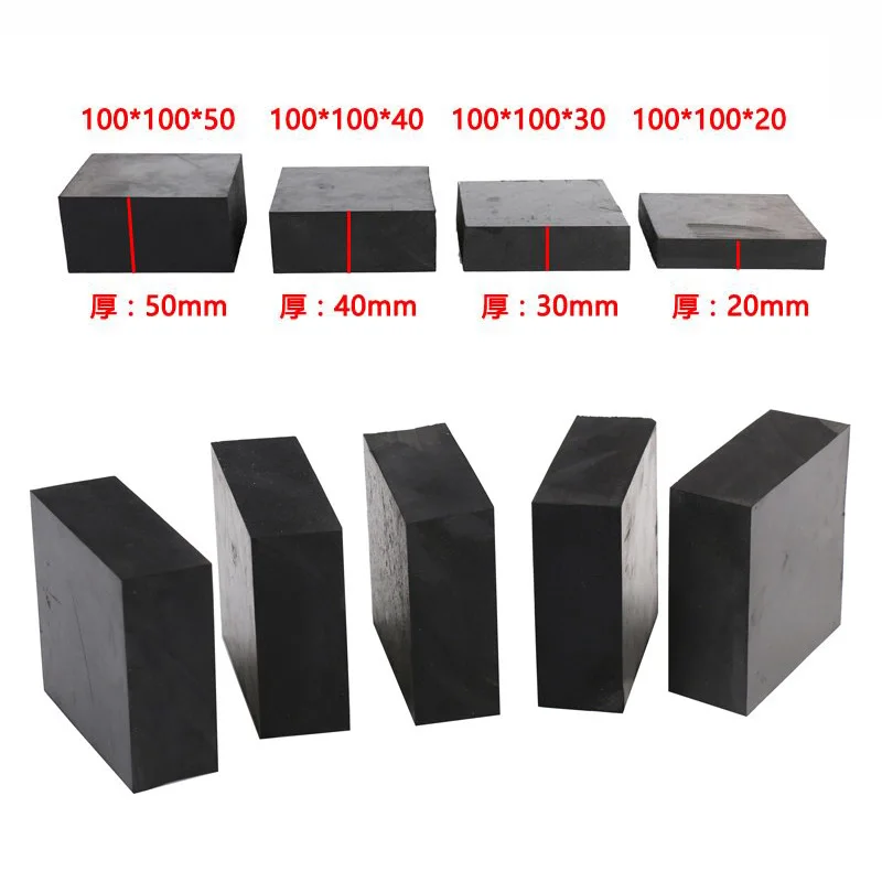 1Pc 5mm/10/15/20/25/30mm Thickened Rubber Plate Anti Vibration Isolation Pad Anti-slip Wear-resistant Shock Absorbing Buffer Mat