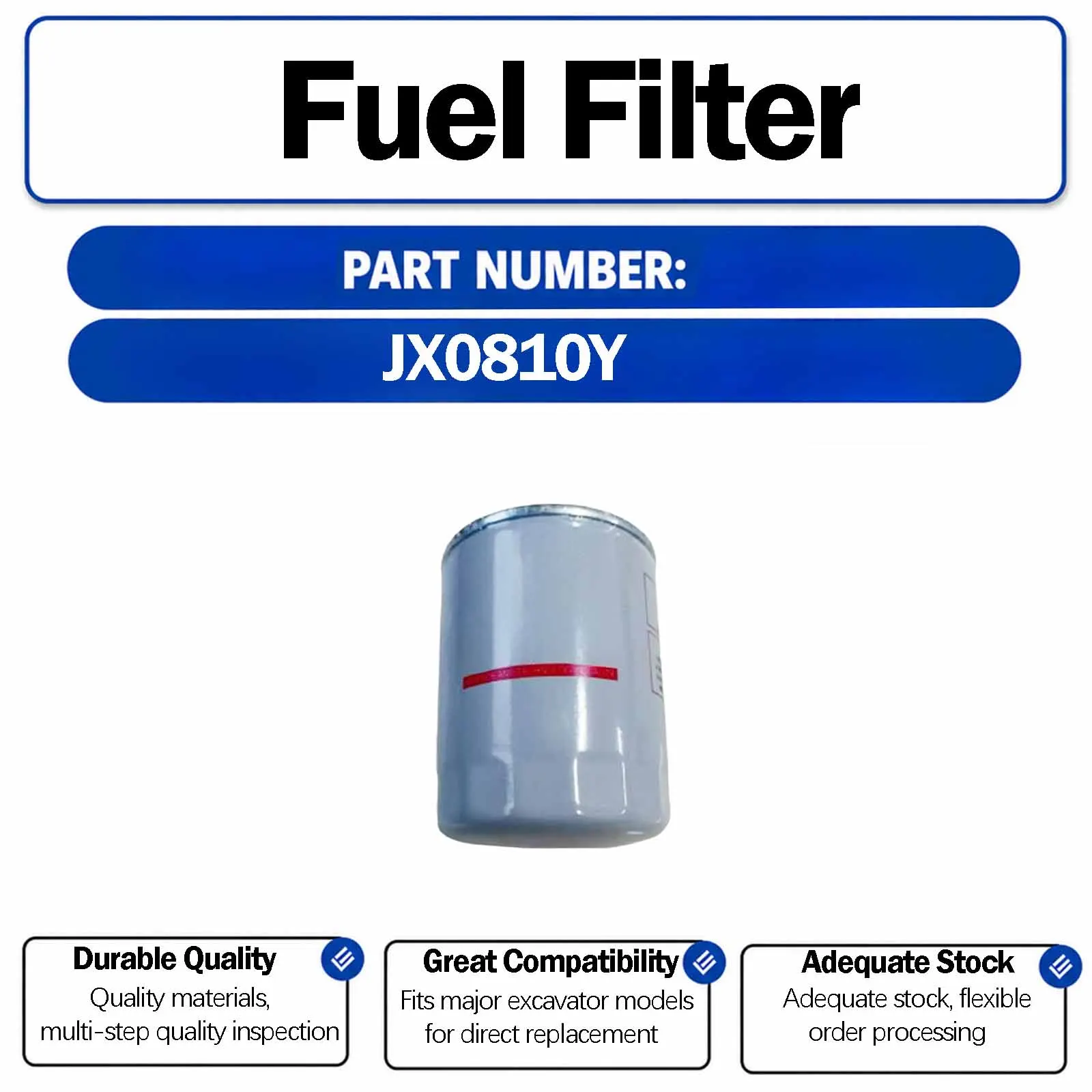 Oil Filter JX0810Y For John Deere Excavator