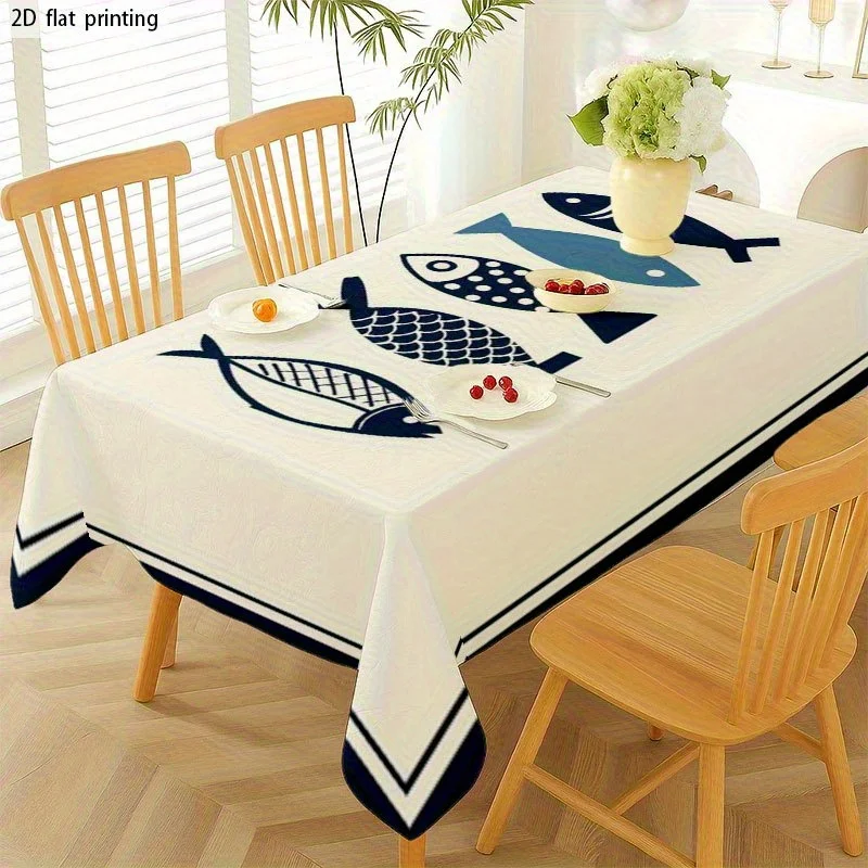 [JIT] 1pc Soft, fashionable and aesthetically pleasing 2D flat tablecloth, machine washable and easy to clean.ZYC