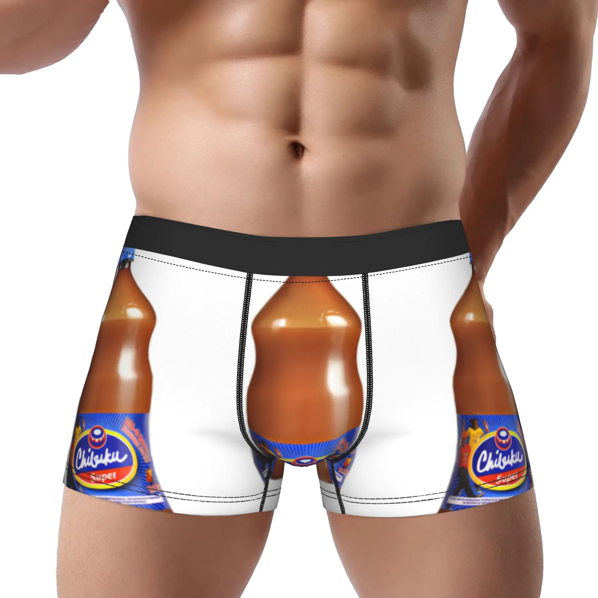 cChibuku Super Bottle  cChibuku Underpants Homme Panties Male Underwear Print Shorts Boxer Briefs