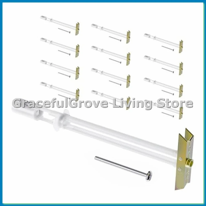 

Drywall Anchor with Included Bolts for 1/4In-20,Hollow Drywall Anchors for TV Mounting Kit,Each in 1/2In Drywall,12PC-ABFB