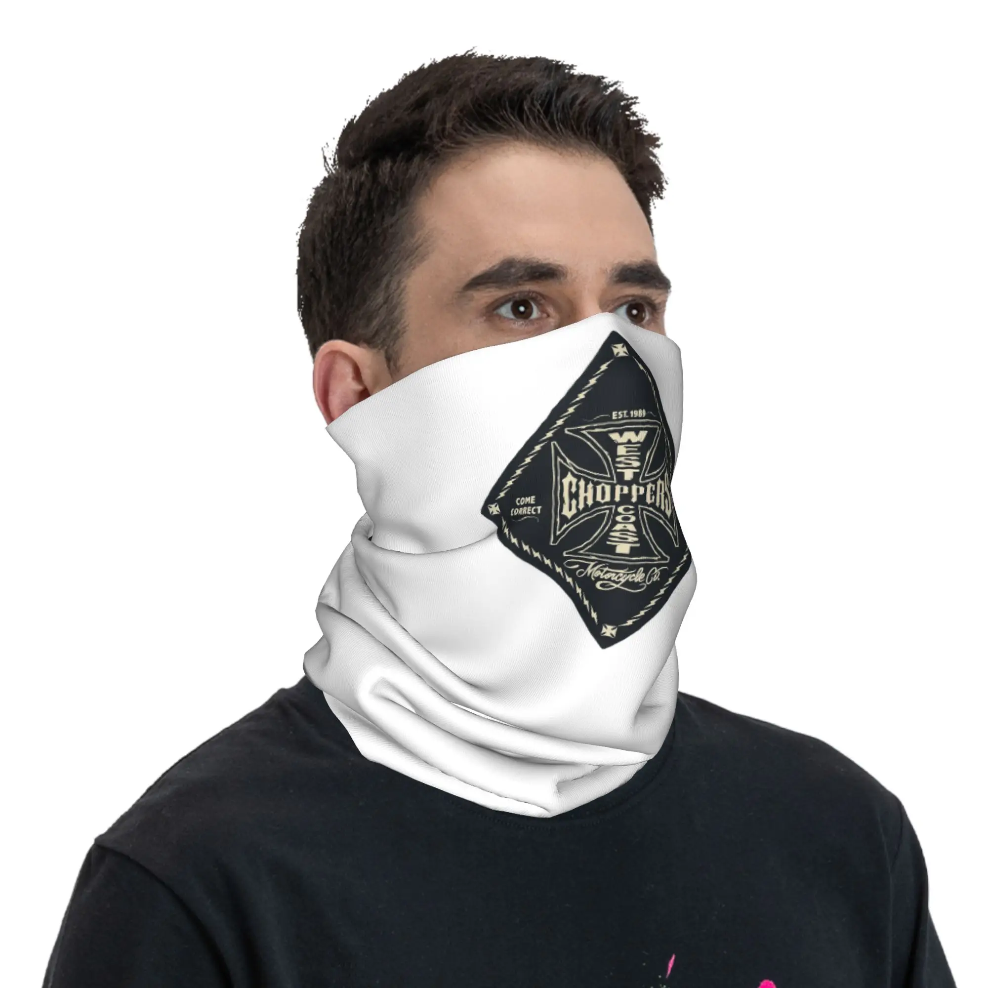 

Железная бандана с крестом на западном побережье, гетры с принтом, волшебный шарф, многофункциональная повязка на голову для пешего туризма, рыбалки, унисекс, для взрослых, дышащая