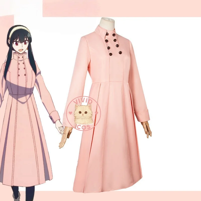 Spy × Family Yor Forger Loid Forger Anya Forger Red Skirt Cosplay Costume  Role-playing Outfits Comfortable and Pink Dress