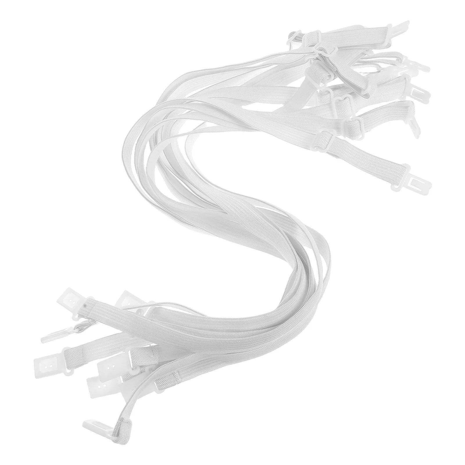 10Pcs Adjustable Bow Tie Extension Strap Neck Tie Extender Elastic Band for Wedding Work Business Casual Neckwear Accessories