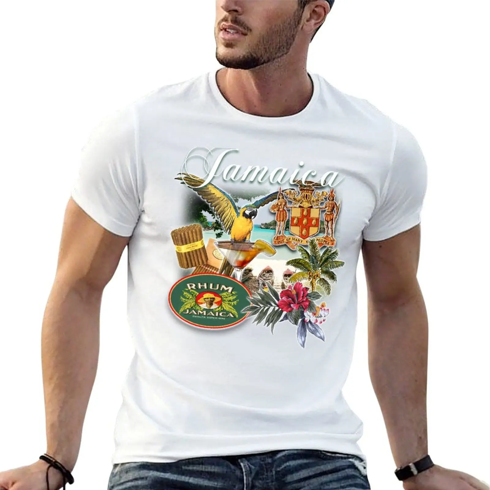 

anime cotton shirt 100% t jamacia men tshirt T-Shirt