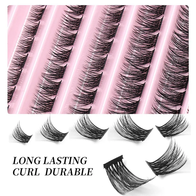 Diy Lash Extension Kit Lash Clusters Met Waterdichte Sterke Hold Lash Bond En Wimper Pincet Lash Cluster Kit