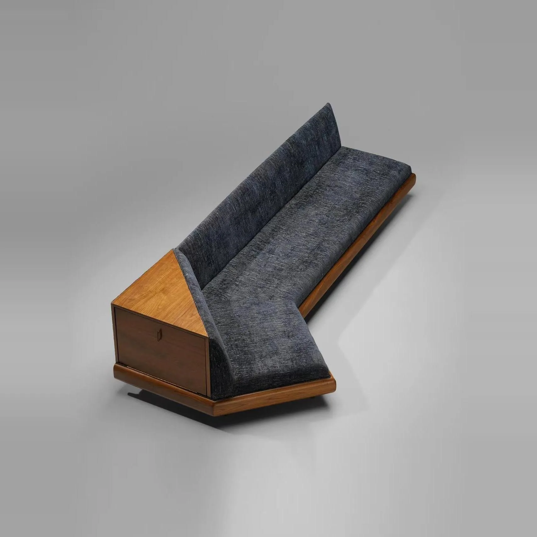 Italian sofa solid wood first layer cowhide villa living room light luxury fabric sofa can be combined
