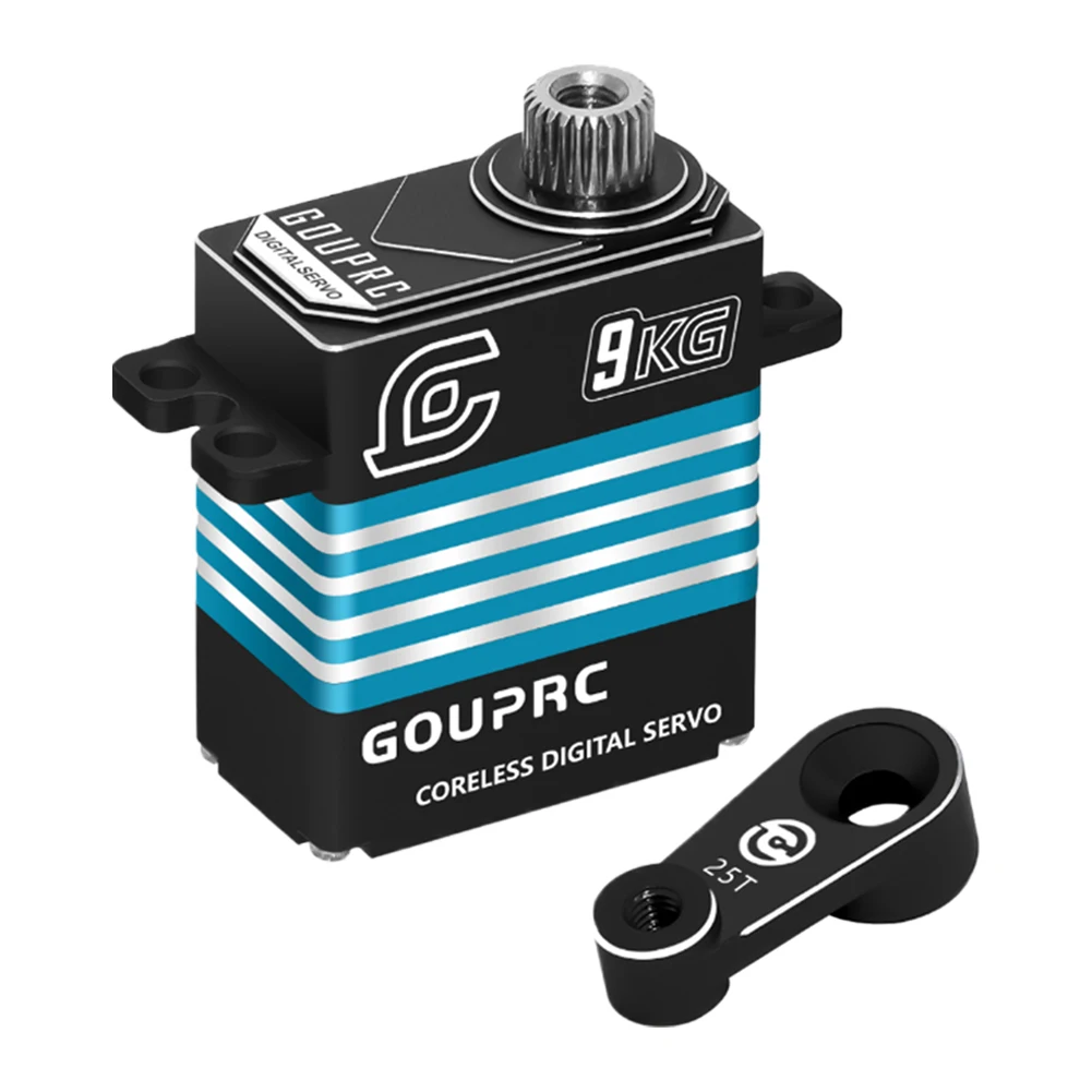 9KG กันน้ํา RC Digital Micro Servo 25T Servo Horn Mini Servo สําหรับ TRX-4 TRX-6 SCX10 III RC Crawler รถ