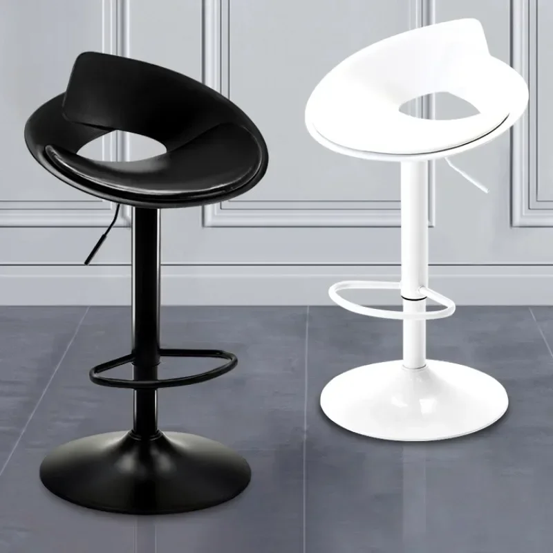 Minimalist Designer Bar Chairs Make Up Reception Swivel Adjustable Height Bar Stools Backrest Relaxing Sillas Home Decoration