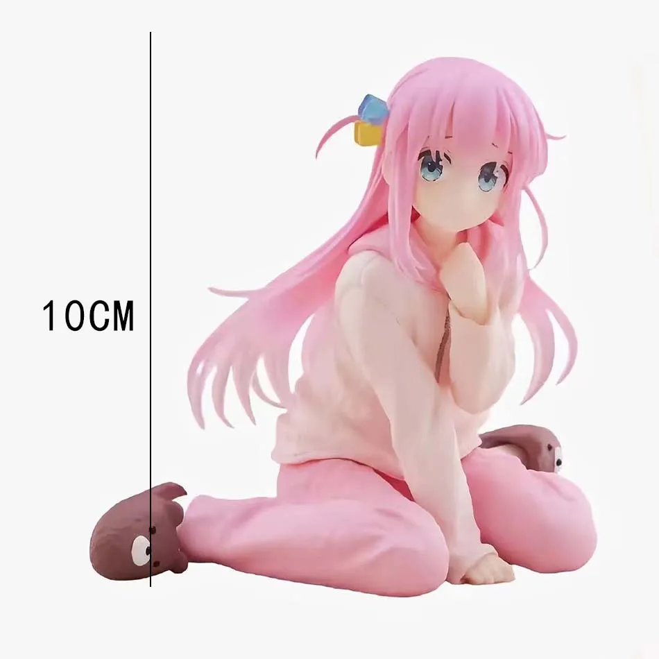 10cm Anime Bocchi Le Rocher! Version animée poupée coreful Gotoh Hitori vêtements de détente modèle jouet cadeau figurine poupée en PVC