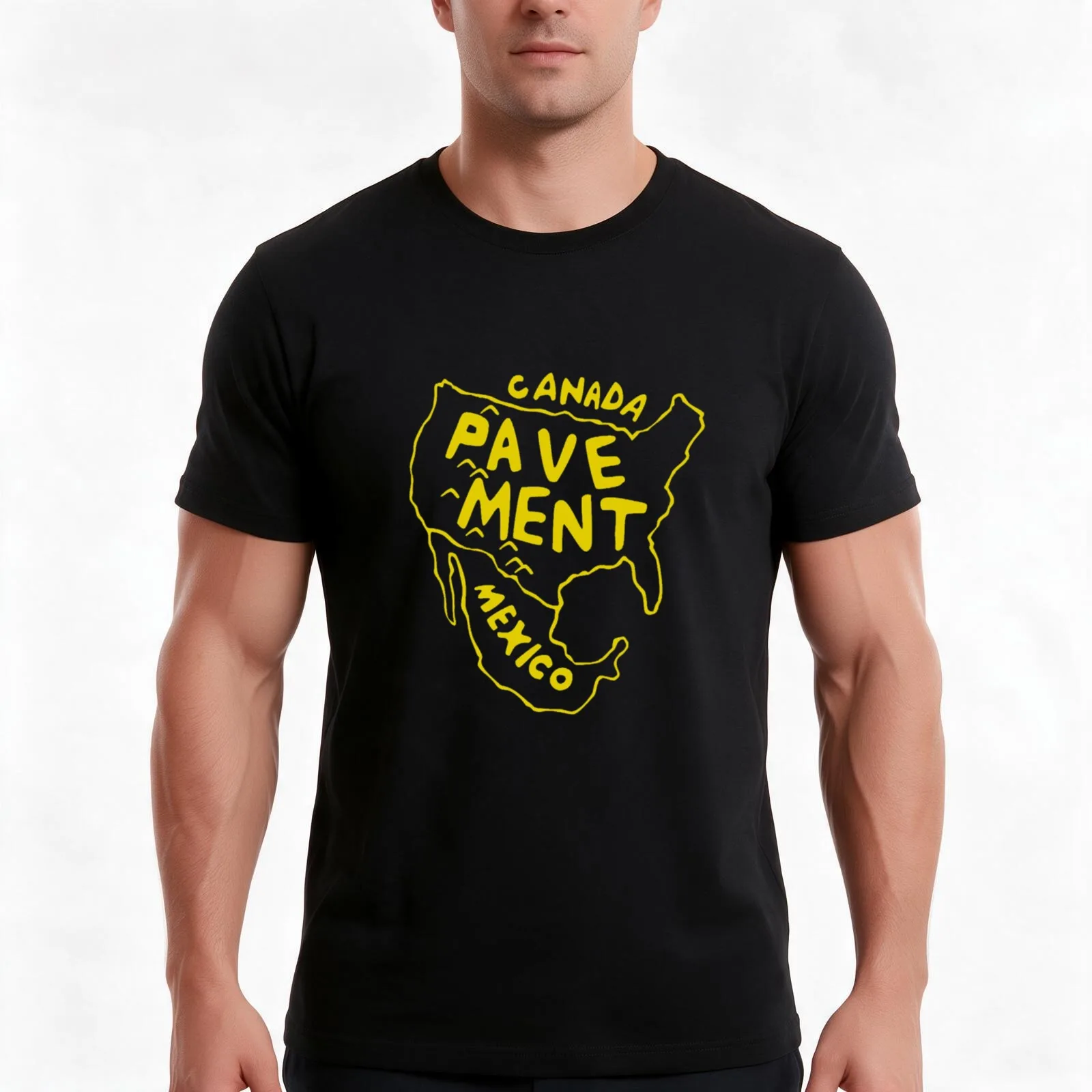 Pavement Shirt T-Shirt, Summer Casual Cotton Tee, Oversized Streetwear Tops, Vintage Graphic Print, Loose Fit Short Sleeve
