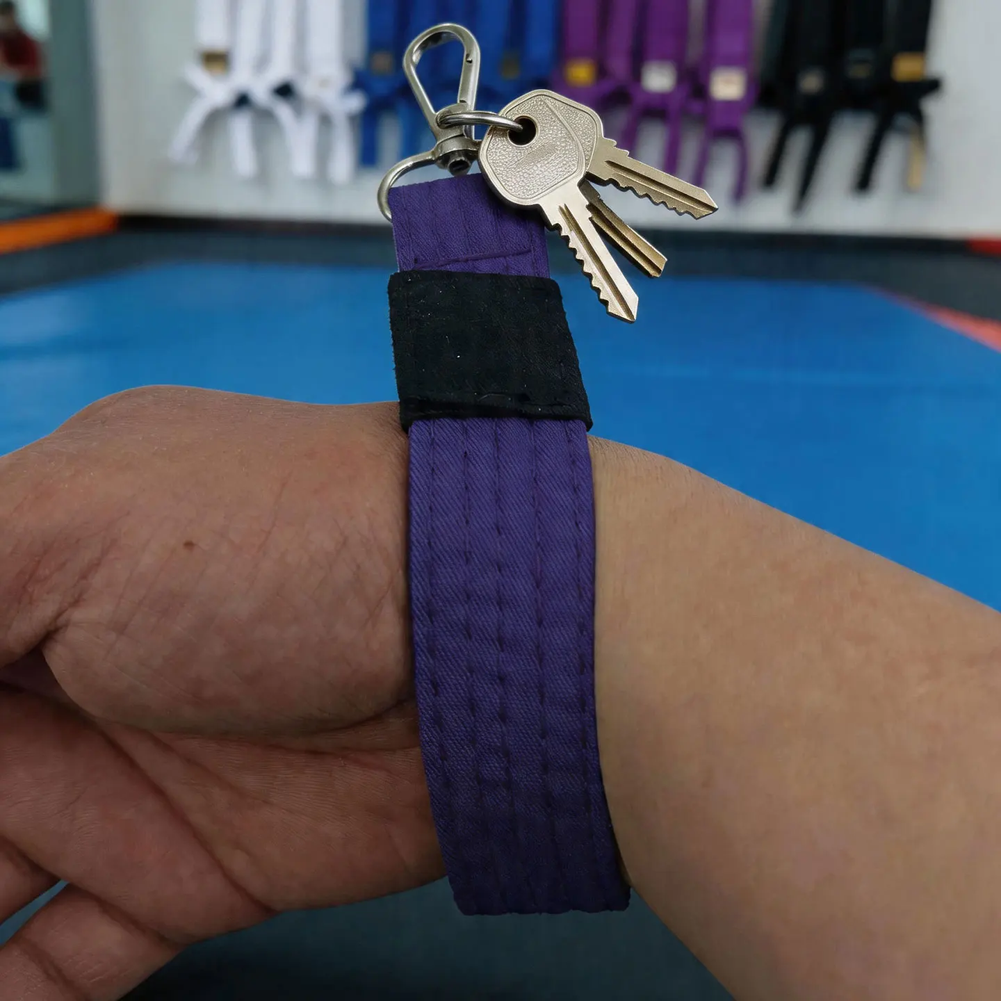BJJ Wrist Lock Brazilian Jiu-Jitsu Keychain Pendant INS Box Packaging Decoration Gift BJJ Souvenir Embroidery Custom
