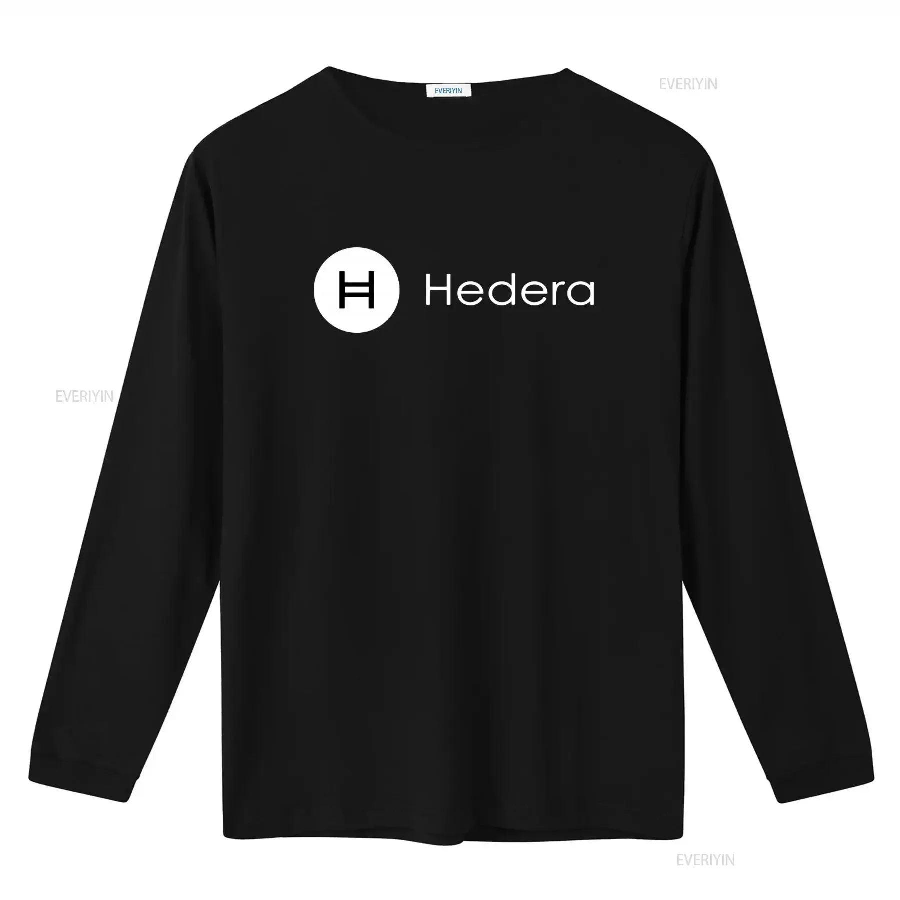 Hedera Hashgraph Logo T Shirt Coin Themed for HBAR Fans vintage Washed Breathable Casual homme Unisex designer clothes graphic