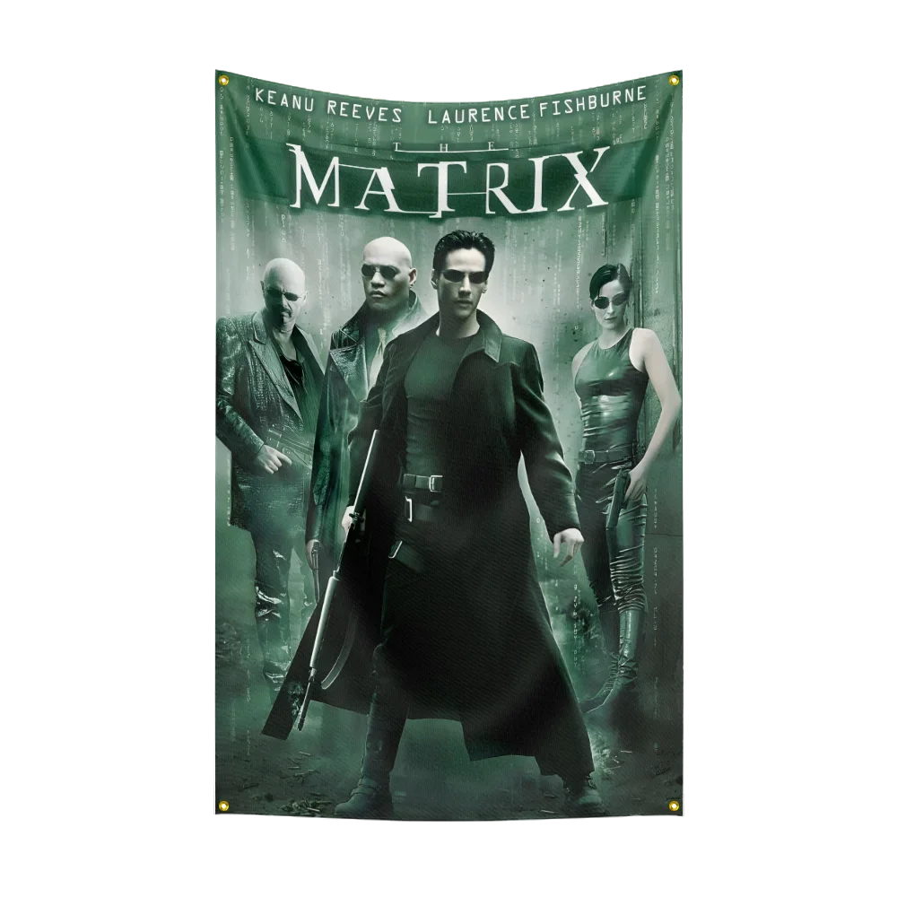

3x5 Ft Movie-T-The Matrixs Flag Polyester Digital Printing Banner for Garage Wall Art Out Door Decoration With Brass Grommets