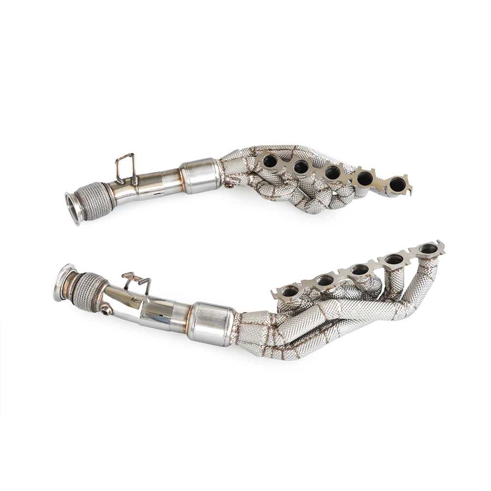 Exhaust manifold for Lamborghini Huracan LP580/LP610 5.2l 2014-2018 performance stainless exhaust manifold with heat shield