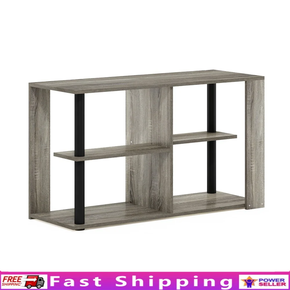 

Узкий журнальный столик с полками для хранения Прочный МДФ Экологичный для внутреннего использования Гостиная Развлечения Прихожая Прямоугольный дизайн