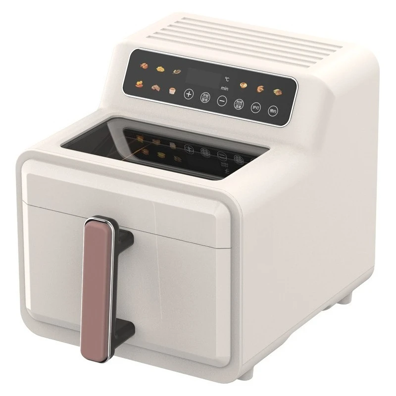 

Air Fryer, Uncoated 304 Stainless Steel Fryer Basket 7L Smart Visual Large Capacity Air Fryer