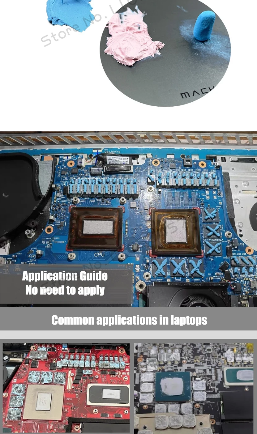 Laird Tputty 607 Wärmeleitpaste Leitfähiges Gel für Laptop-Speicher-RAM-Kühlung, 5g/10g Nadelpackung – Detail 6