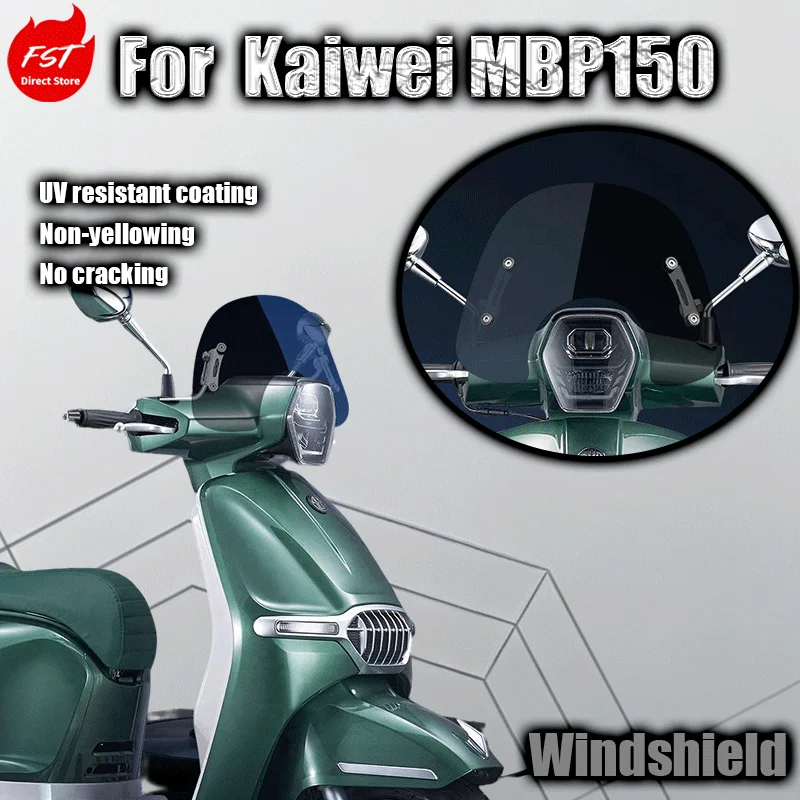 For Kaiwei MBP150 modified windshield front windshield retro scooter motorcycle windshield MBP150