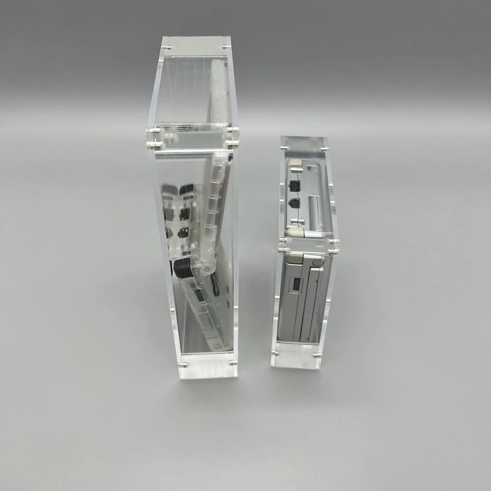 High Transparency Acrylic Display Box Magnetic Cover for Game boy Advanced SP GBASP Console Storage Box Shell Accessories