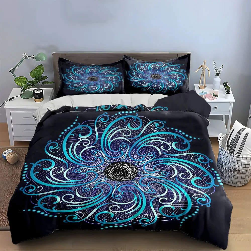 Dekoratives Kunstset für Zuhause, Bettwäsche-Set mit 1 Bettbezug, 2 Kissenbezügen, Einzelbett, Doppelbett, King-Size-Bett, Queen-Size-Bett, Geschenk