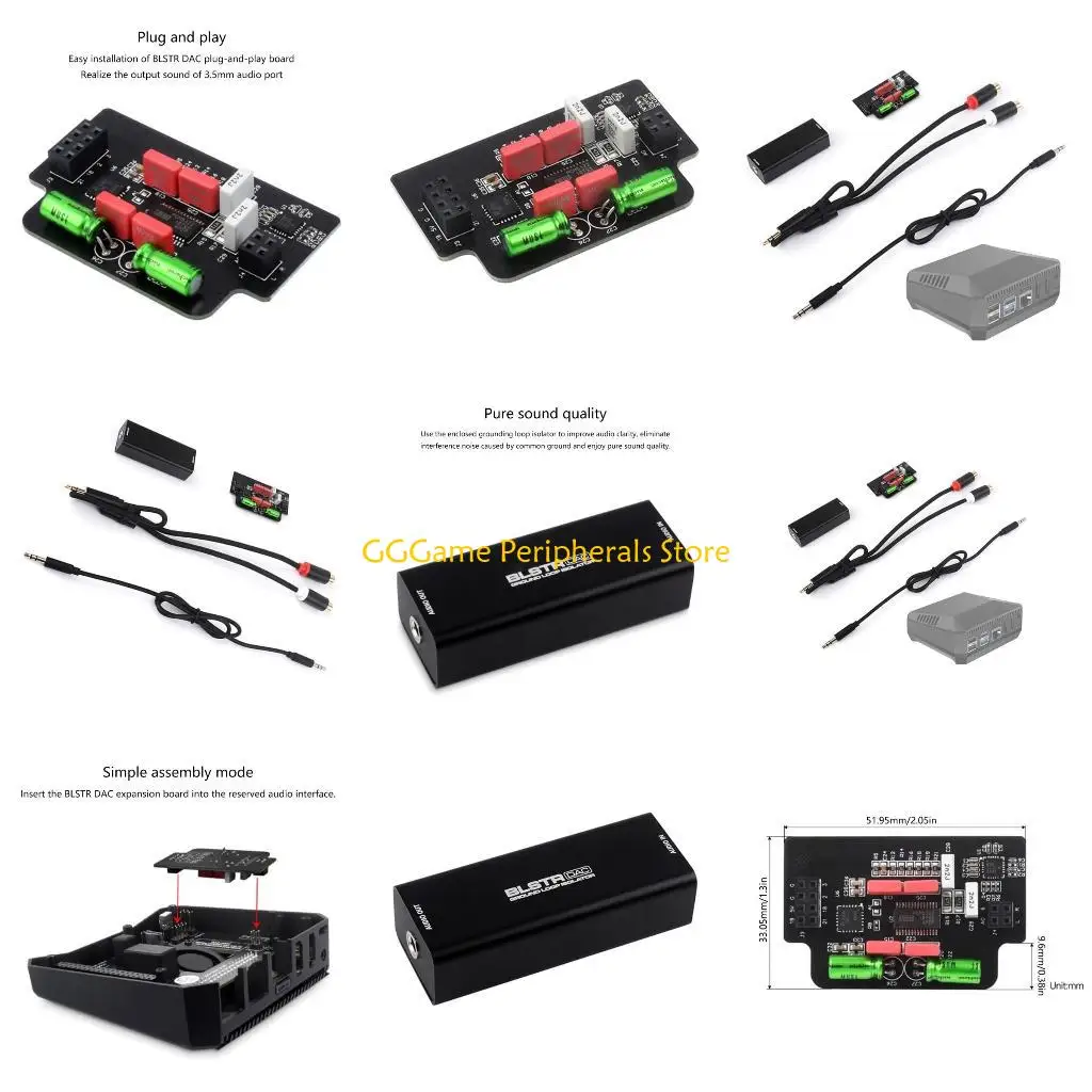 

U55B 3.5mm Auditory for Argon for Music Lovers and Audiophiles Auditory Converter