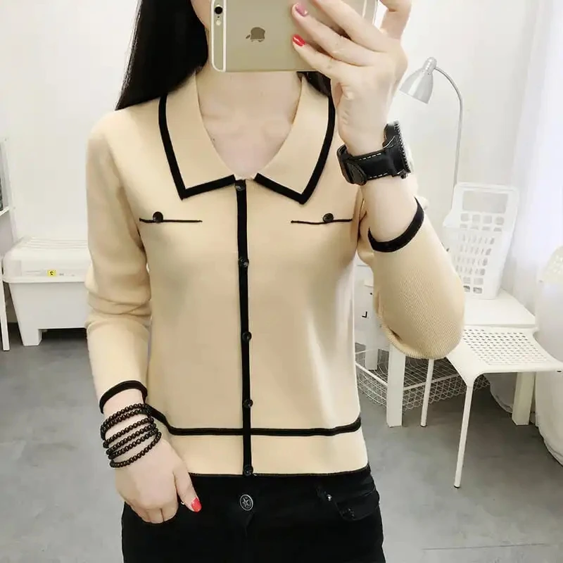 

Women Sweater Spring Autumn Knitted Pullovers Slim Fit Bottoming Shirts Solid Soft Knitwear Jumpers Basic Bottoming Shirt Sweate