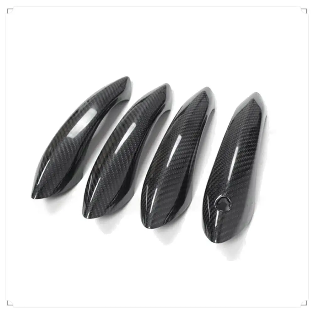 

Real Carbon Fiber Outside Exterior Door Handle Protector Cover Trim For-BMW 5 6 7 Series F07 F10 F11 F06 F12 F13 F01