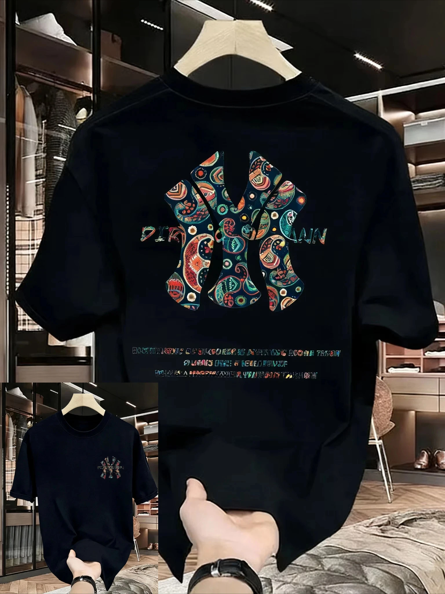 2026 Summer Vintage Oversized Graphic T‑Shirt For Adults Kids Retro Paisley Ethnic Style Art Loose Short Sleeve Street Tee