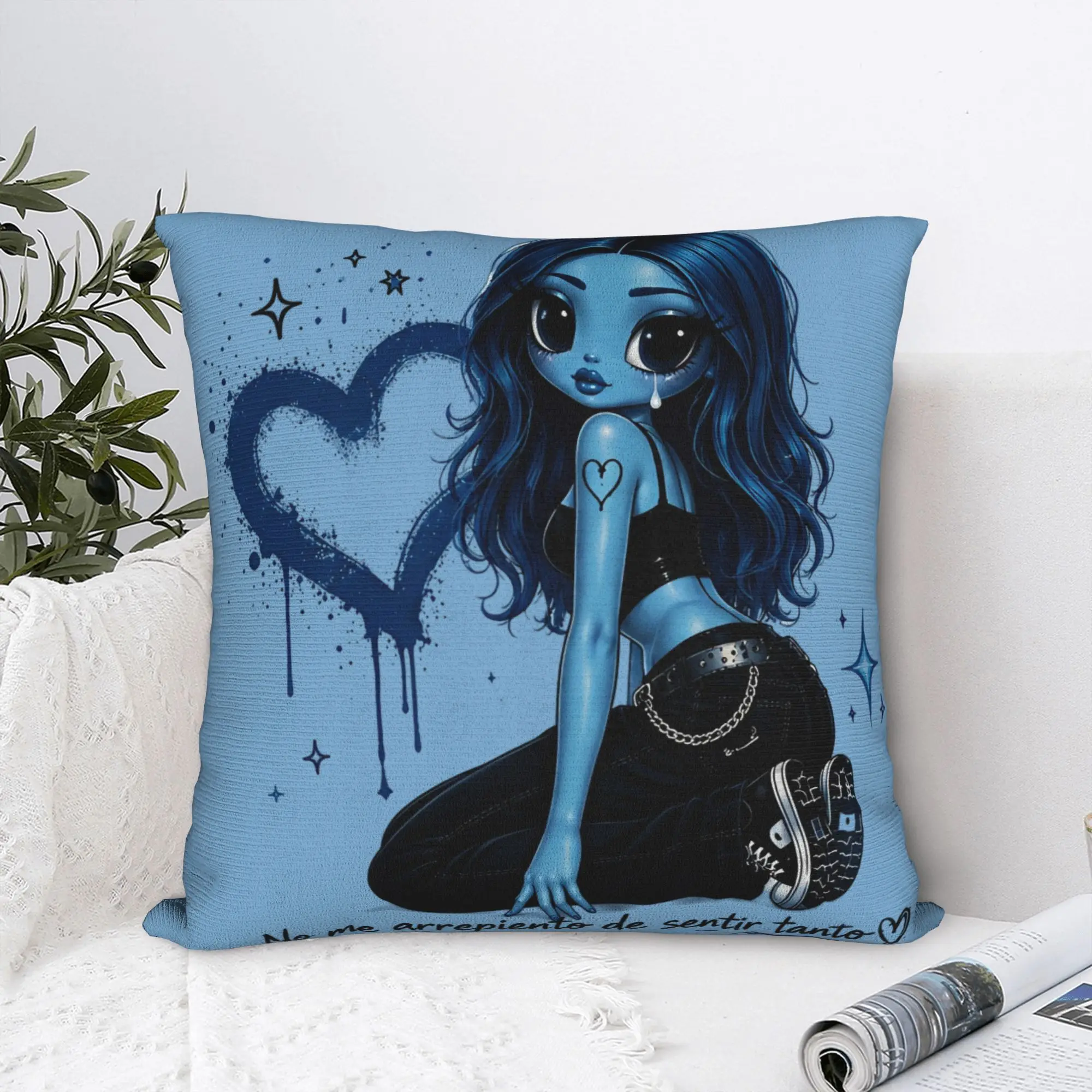 No Me Arrepiento De Sentir Tanto Karols G NMADST  Printed Pillowcase Cushion Cover  Pillow Covers  Square Multi Size