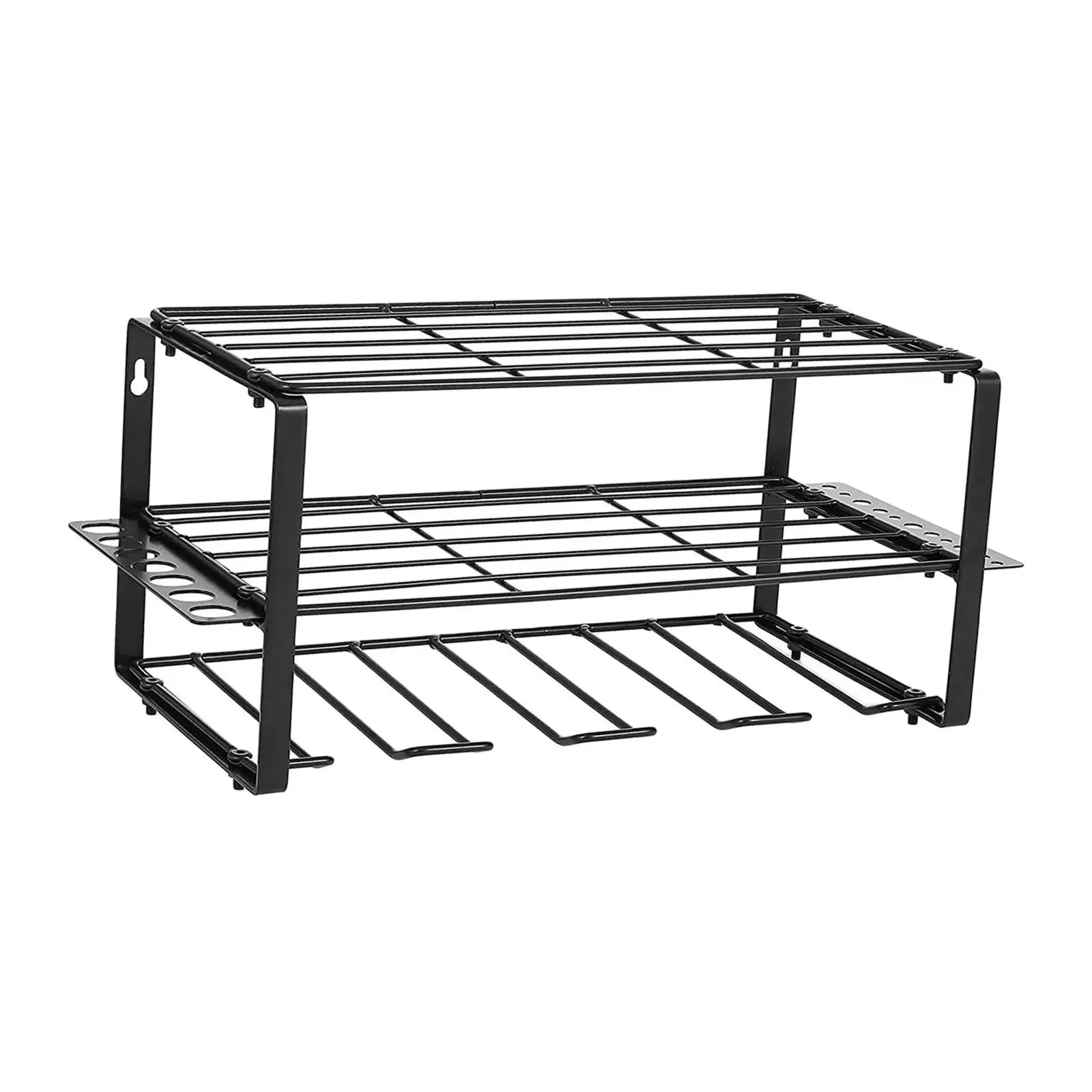 Garage Tool Organizer Rustproof 3 Layer Tool Rack Heavy Duty Multifunctional Utility Rack for Workshop Warehouse Garage Cabinet