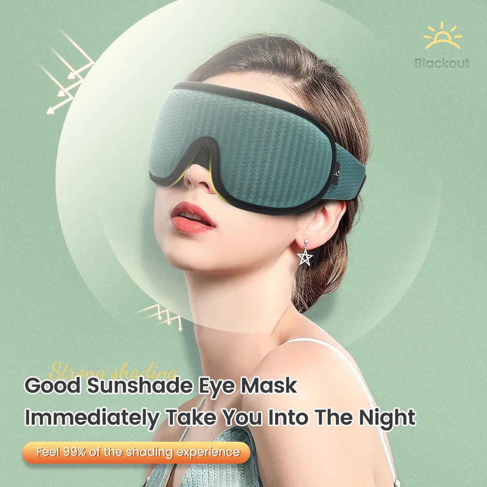 Blocking Light Sleep Eye Mask Soft Padded Travel Shade Cover Rest Relax Sleeping Blindfold Eye Cover Sleep Mask Eyepatch