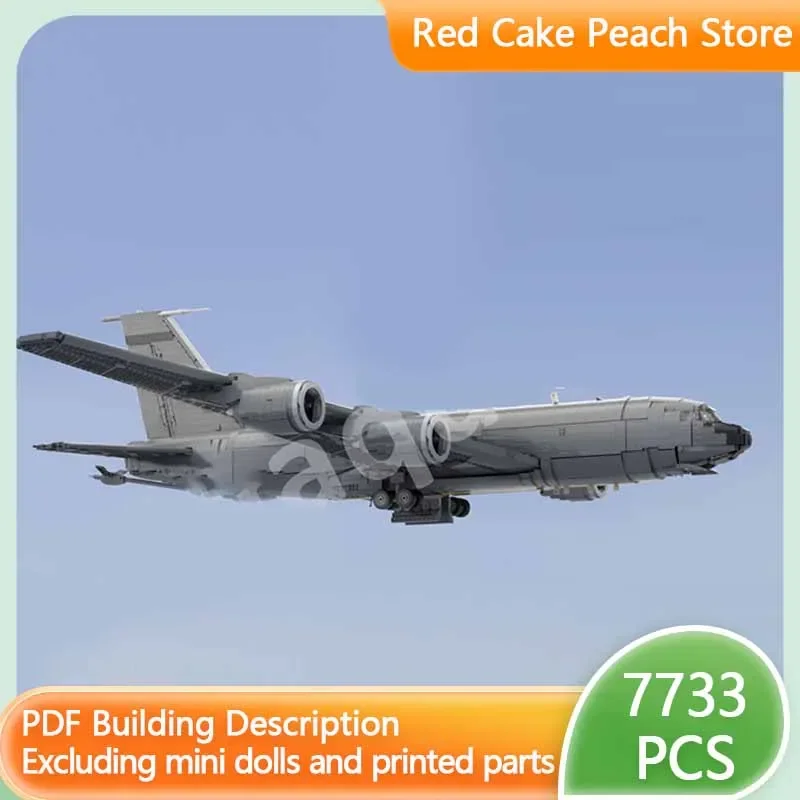 Military Aircraft Model MOC Building KC-135 Aerial Refueling Aircraft Modular Technology Gift Holiday Assemble Children Toy Suit