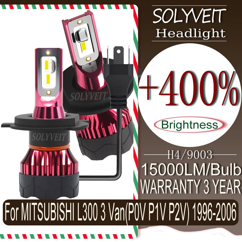 

More Energy-Efficient 100% Plug and Play LED HEADLIGHT For MITSUBISHI L300 3 Van(P0V P1V P2V) 1996 1997 1998 1999 2000-2006