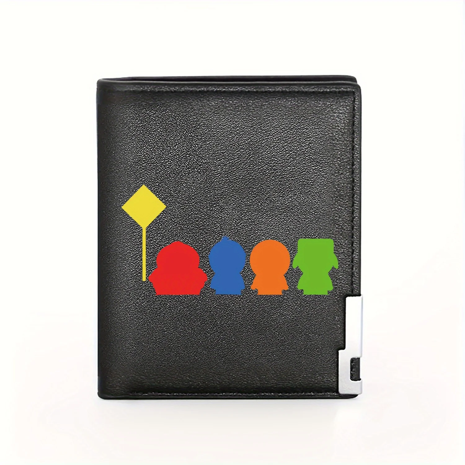 South Park Characters Silhouette Stylish Graphic Design Print Wallet for Men Business Casual Elegant Simple Practical Quality Ch