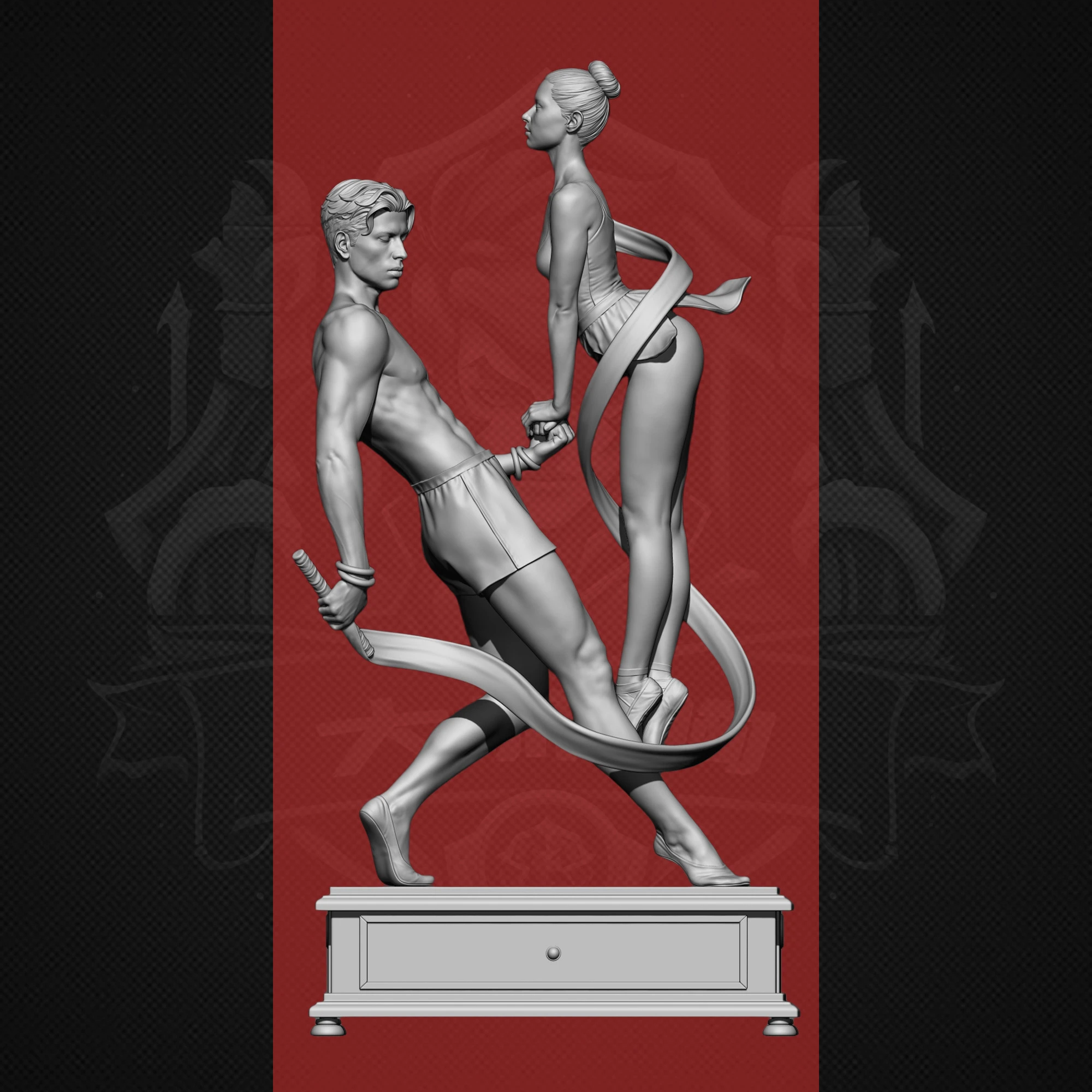 GK A20-8 flesh color resin Uncolored and unassembled mold figure model ornament